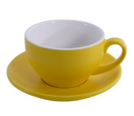 Кофейно-чайная пара Barista (Бариста) 250 мл,желтый-матовый цвет, P.L.