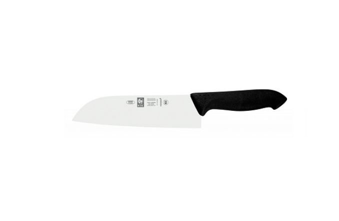 Нож японский Santoku 180/300 мм. черный HoReCa Icel