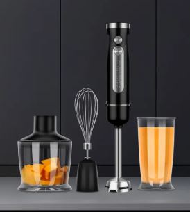 Блендер погружной с измельчителем REDMOND BH423, 3в1, 1200 Вт, Черный