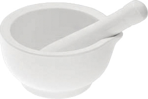 Мадлер со ступкой d=11,5см 300мл фарфор [2122707,