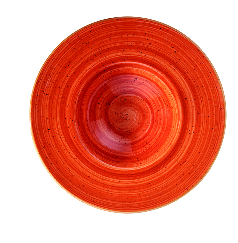 Тарелка для пасты d=280 мм. 400 мл. Терракота, форма Банкет Bonna /1/6/396/