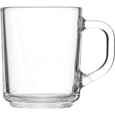 Кружка; стекло; 250мл; D=75, H=90, L=100мм; прозр.