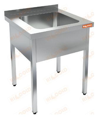 Ванна моечная цельнотянутая односекционная HICOLD НСО1М-8/6Б