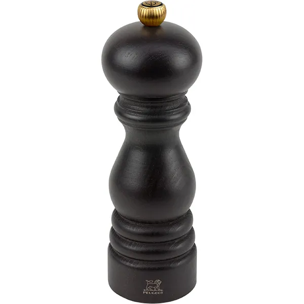 Мельница д/перца метал.мех.; дерево,металл; D=54,H=180мм; коричнев.,золотой