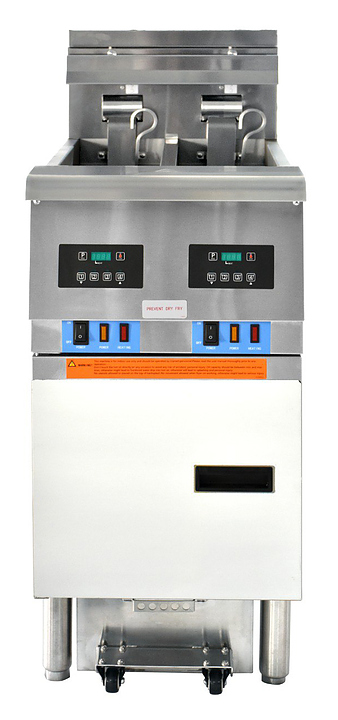 Фритюрница NOPEIN электрическая с фильтром для масла, 2 ванны 13,5л