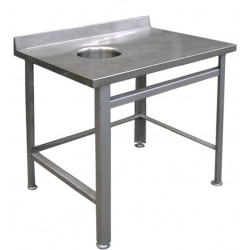 Стол для сбора отходов HESSEN СППО 9/6 оц (отверстие слева)