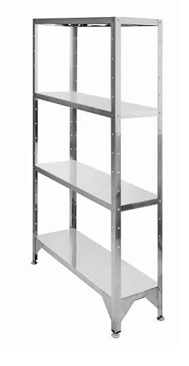Стеллаж со сплошными полками HESSEN С-1200х600х1800/4 оц