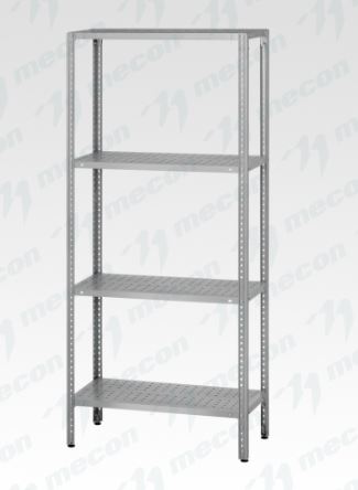 Стеллаж полочный СПЛн - 1000*700*1800 "Norma Inox" (полка перфорация 4 шт.)