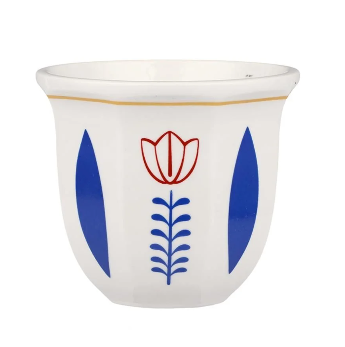 Чашка 250 мл кофейная без ручки Flower Barista d 9,1 см h8,4 см , P.L. Proff Coffee