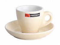 Чашка с блюдцем Barista (Бариста) 80 мл, бежевая, P.L.