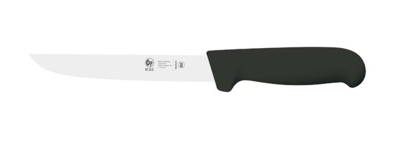 Нож обвалочный 180/310 мм. черный SAFE Icel /1/6/