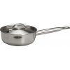 Сотейник 1,2 л. нерж. d=16 см. h=6 см. с крышк. тройное дно (индукция) MGSteel