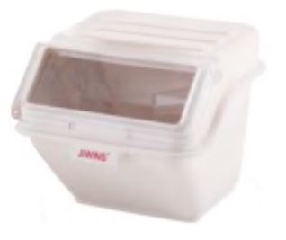 Контейнер для сыпучих продуктов 40л, 43х48см h59см, цвет белый, серия Jiwins JW-S40