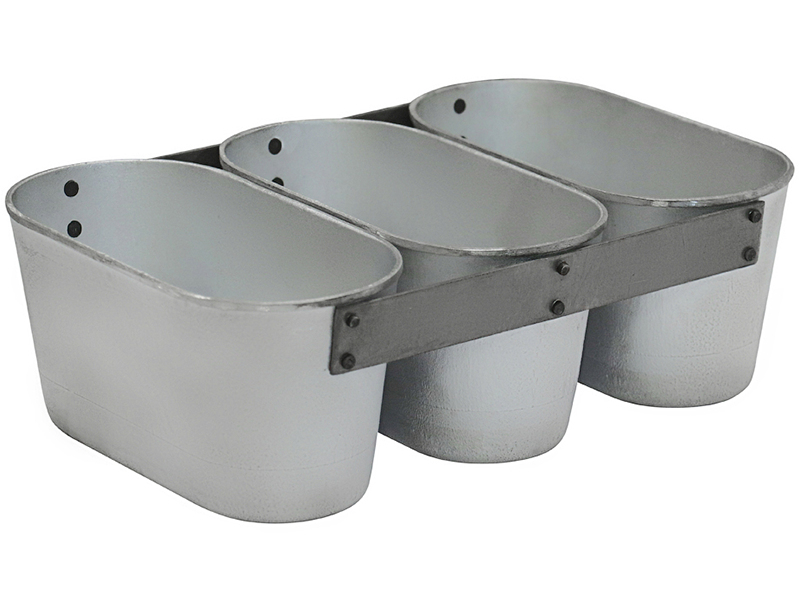 Форма хлебная алюм. литая №10 (215х105х105) мм, 3-секционная (3Л10)