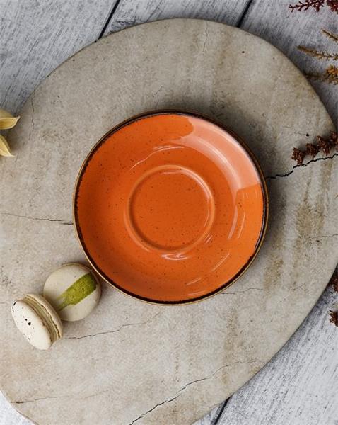 Блюдце для чайной чашки 16 см оранжевый Seasons