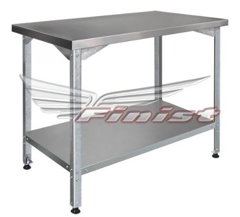 Стол СПЛ FINIST, борт, полка сплошная из нерж.стали 1500х400х850мм