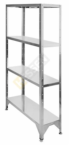Стеллаж со сплошными полками С-1,8X10X5/4 1800*1000*500мм оц