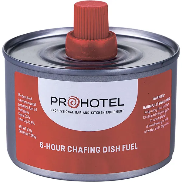 Топливо д/мармитов 265 гр 6часов; 0.21л; D=8.3,H=7.4см