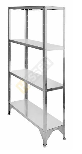 Стеллаж со сплошными полками HESSEN (Д х Ш х В): 1500х600х2000 мм оц