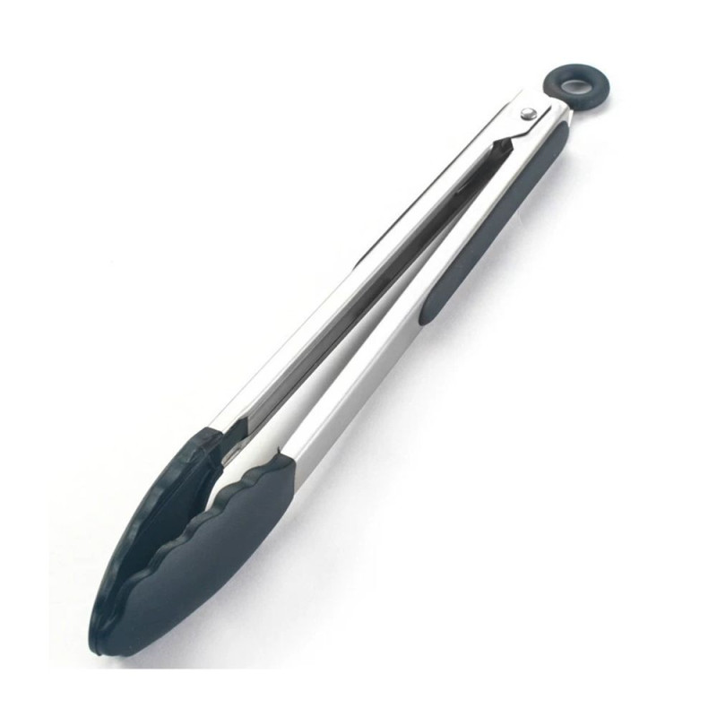 Щипцы металлические универсальные с пластиковыми захватами, 30 cм, нержавейка