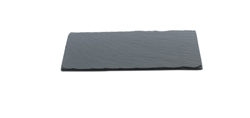 Блюдо для подачи прямоуг. 20*10 см. h=0,8 см. черное, сланец MGprof