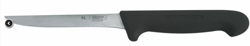Нож PRO-Line обвалочный, черная пластиковая ручка, 15 см, P.L. Proff Cuisine