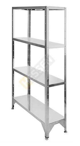 Стеллаж со сплошными полками HESSEN С-1000х600х1600 6/4 оц