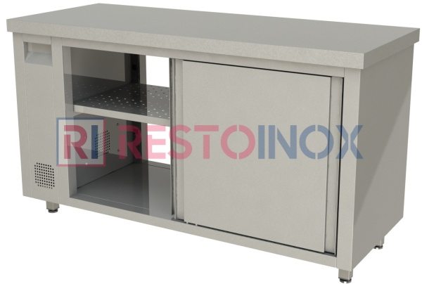 Стол тепловой купе RESTOINOX Т-СПСЗК-12/6 + колеса (ктр-4/100)