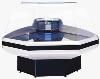 Витрина холодильная среднетемпературная CRYSPI IC 90 Gamma-2 (угол внутр.) (с боковинами)