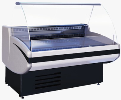 Витрина холодильная среднетемпературная CRYSPI 1200 Gamma-2 (с боковинами)