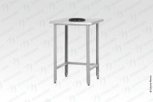 Стол производственный СПРн - 1000*600*860 "Norma Ral", сбор отходов, отв. слева, борт (полка-обвязка