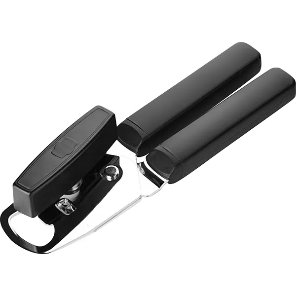 Открывалка для консервных банок; сталь, полипроп.; L=192, B=47мм; черный, стальной