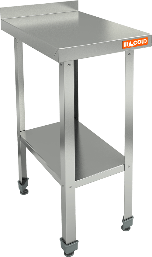 Стол пристенный с бортом и полкой HICOLD НСО-4/6БП ЭН