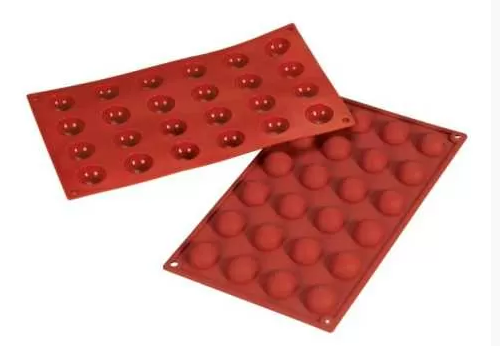 Форма силиконовая P.L. Proff Cuisine "Полусфера" 24 ячейки d 30 мм, h 15 мм (30*17,5 см)