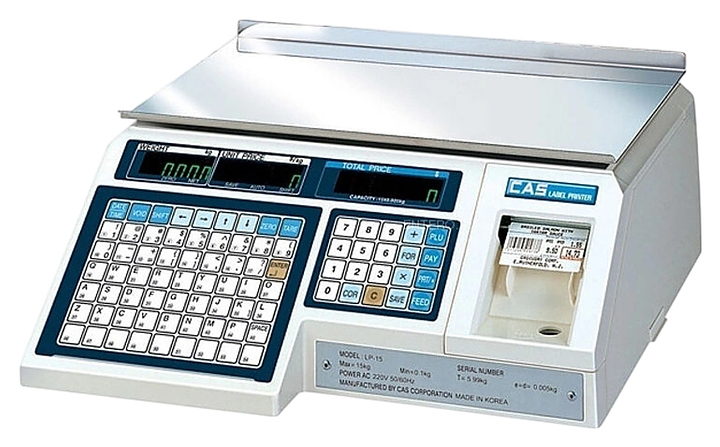 Весы торговые электронные CAS LP-15 (V 1.6) TCP-IP
