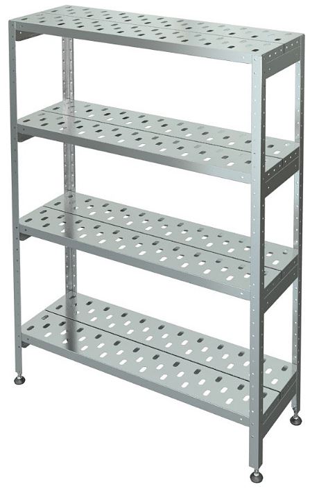 Стеллаж решетчатый 5-и уровневый Марихолодмаш С-5Р-0,6/1,5/2,0