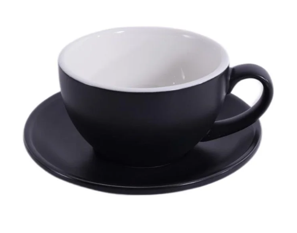 Кофейно-чайная пара Barista (Бариста) 300 мл,черный-матовый цвет, P.L.