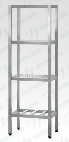 Стеллаж полочный СПЛп - 950*500*1800 "Profi Inox" (полка сплошная 4 шт.)