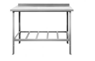 Стол пристенный с полкой решетка HESSEN СПП 18/6-оц
