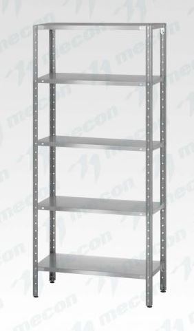 Стеллаж полочный СПЛн - 1000*400*1800 "Norma Inox" (полка сплошная 5 шт.)
