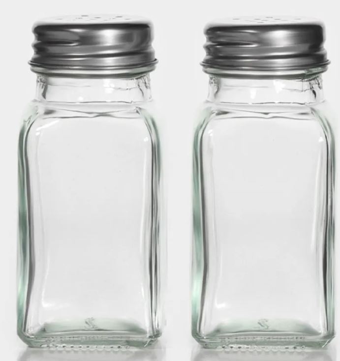 Набор для специй Доляна "Стандарт", 2 шт, солонка, перечница, объем 100 мл, стекло