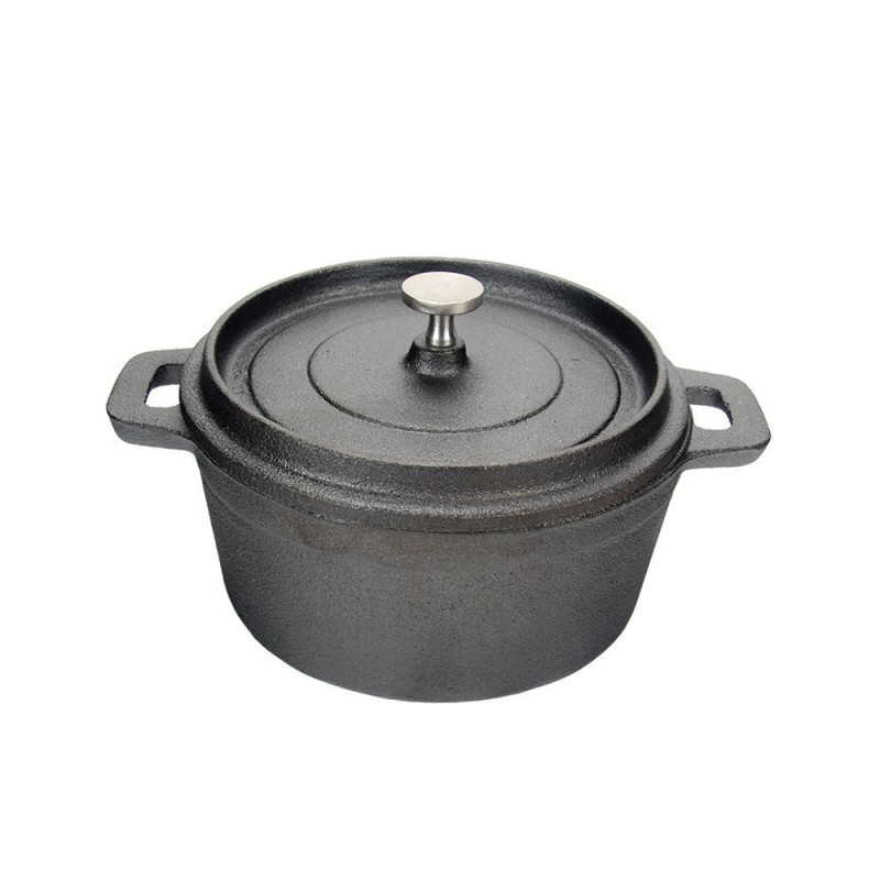 Кастрюля порционная круглая, 14 см, чугун