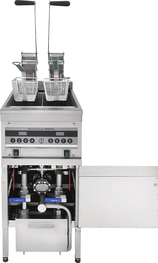 Фритюрница с автоматическим подъемом и фильтром масла RoboLabs RoboFry ARF2