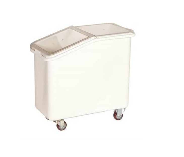 Контейнер для сыпучих продуктов 82 л 340*720*710 мм. (-5°C /+60°C) п/п на колесах, с совком, белый