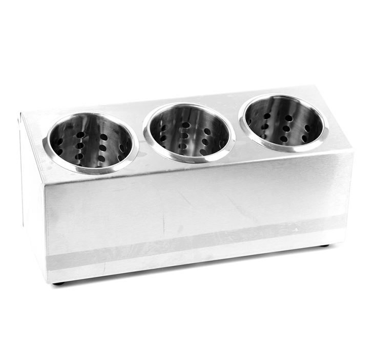 Подставка под столовые приборы металлическая, 3 отделения, P.L. Proff Cuisine