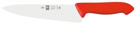 Нож поварской 200/340 мм. Шеф узкое лезвие, красный HoReCa Icel /1/6/ (68152)