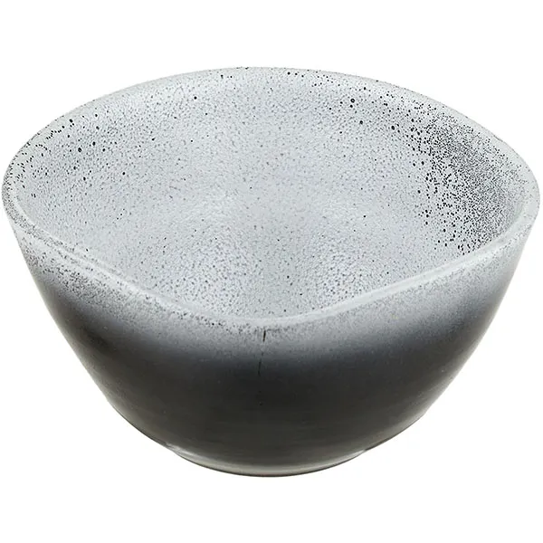 Салатник «Млечный путь»; фарфор; 0,6л; D=15см; белый,черный