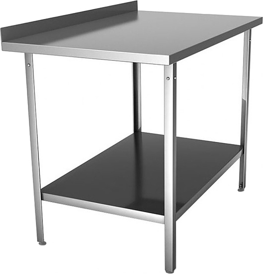 Стол рабочий HESSEN СП 10/6 со сплошной полкой, каркас оц