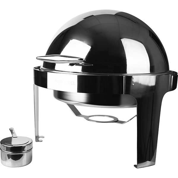 Мармит с двигающ. крыш.; сталь нерж.; 6л; D=48, H=48, L=55см; металлич.