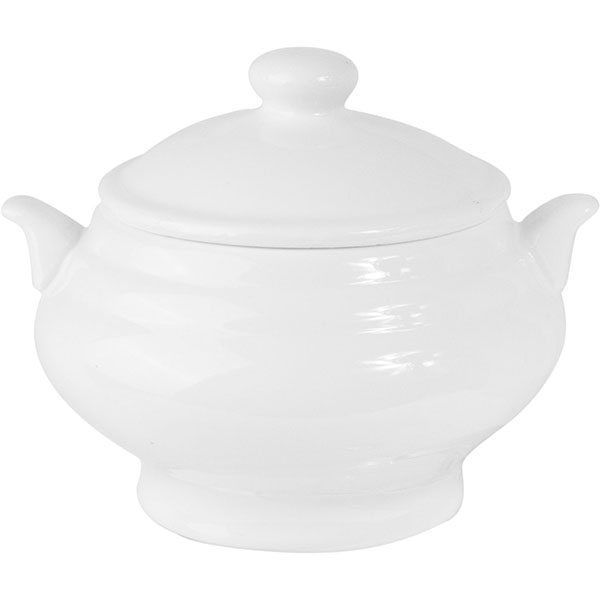 Чашка бульонная «Кунстверк»; фарфор; 408мл; D=90, H=110, L=145мм; белый